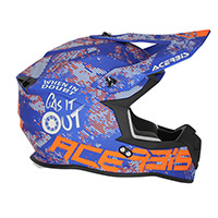 Acerbis Linear 2206 Helm grau blau - 2