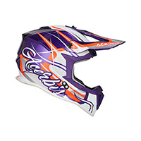 Acerbis Linear 2206 Helm lila weiss - 2