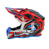 Acerbis Linear 2206 Helmet Red Blue - 3