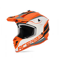 Acerbis Linear Helmet Orange White