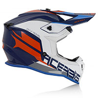 Casco Acerbis Linear Blu Bianco - img 2