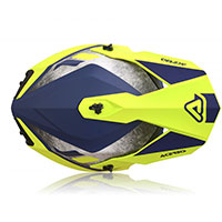 Casque Acerbis Linear jaune bleu - 4