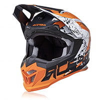 Casco Acerbis Profile 4 Arancio Bianco