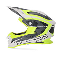 Casco Acerbis Profile 4 amarillo blanco - 3