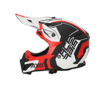 Casque Acerbis Profile 5 blanc rouge - 3