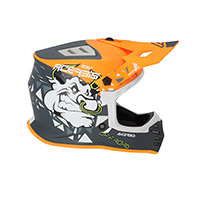 Acerbis プロファイル ジュニア ヘルメット オレンジ グレー - img 2