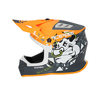 Acerbis Profile Junior Helmet Orange Grey - 3