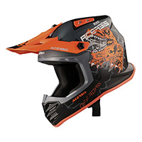 Acerbis Profile Junior Helmet Orange Black Kinder