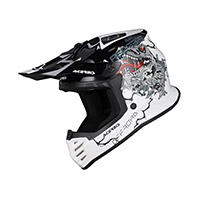 Acerbis Profile Junior Helmet White Black Kinder
