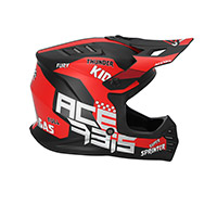 Casco Junior Acerbis Profile negro rojo - 3