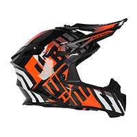 Casco Acerbis Steel Carbon 2206 negro naranja fluo