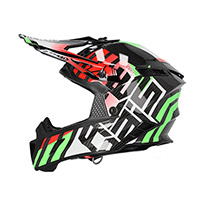 Acerbis スチール カーボン 2206 ヘルメット グリーン レッド - 3