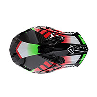 Casco Acerbis Steel Carbon 2206 verde rojo - 4