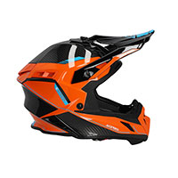 Casco Acerbis Steel Carbon 2206 Arancio Nero - img 2