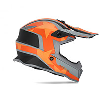 Casco Acerbis Steel Junior negro naranja - 2