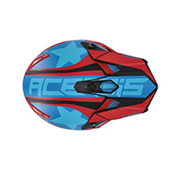 Acerbis Steel Junior Helmet Red Blue - 4