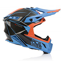 Acerbis Steel Carbon Helmet Orange Blue