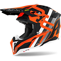 Casco Airoh Aviator 3 Rainbow arancio opaco