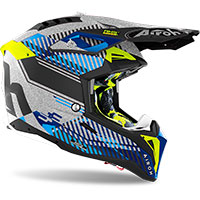 Casco Airoh Aviator 3 Wave Argento Chrome - img 2