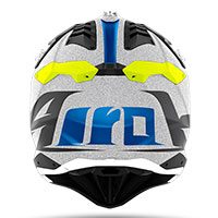 Casco Airoh Aviator 3 Wave plateado cromo  - 3