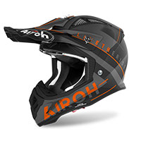 Casco Airoh Aviator Ace Amaze Arancio Opaco