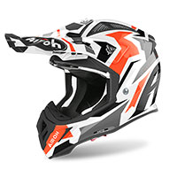 Airoh Aviator Ace Swoop Helmet Red Blue