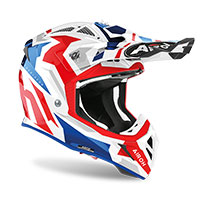 Airoh Aviator Ace Swoop Helmet Red Blue - 2