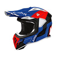 Airoh Aviator Ace 2 Shield Helm blau rot