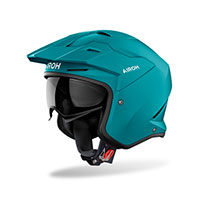 Casco Airoh Kombakt Color verde petróleo