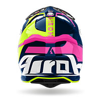 Casque Airoh Strycker Blazer bleu rose brillant - 3