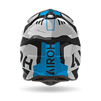 Casco Airoh Strycker Brave Blu Grigio - img 2