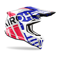 Airoh Strycker Brave Helmet Blue Red