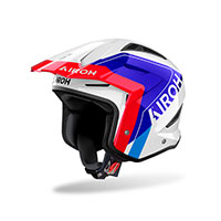 Casque Airoh Trr 2 Hunt Bleu Rouge