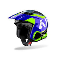 Casque Airoh Trr 2 Jupiter Bleu Jaune
