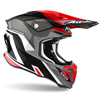 Casco Airoh Twist 2 Shaken rojo brillo - 2