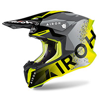 Airoh Twist 2 Bit Helmet Yellow Gloss