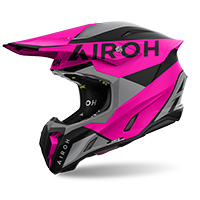 Airoh ツイスト 3 キング ヘルメット ピンク マット