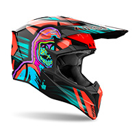 Casco Airoh Wraaap Cyber ​​naranja - 2