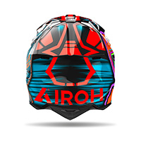 Casco Airoh Wraaap Cyber ​​naranja - 3