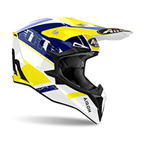 Airoh Wraaap Feel Helmet Yellow Blue