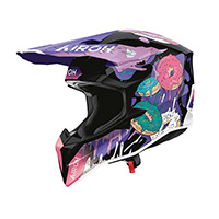 Casco Airoh Wraaap Donuts Lucido
