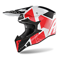 Airoh Wraap Raze Helmet Red Gloss