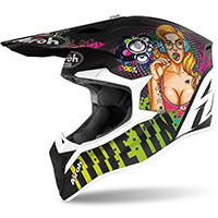 Casco Airoh Wraap Youth Pin Up Opaco