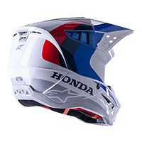 Casque Alpinestars Honda Sm5 2206 Blanc Bleu