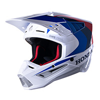 Alpinestars Honda Sm5 2206 Helmet White Blue