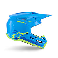 Casque Alpinestars SM3 Force cyan brillant - 2