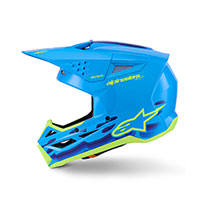 Casque Alpinestars SM3 Force cyan brillant - 3