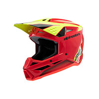 Casco Alpinestars Sm3 Fray Rosso Giallo
