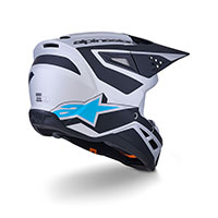 Casque Alpinestars SM3 Heat argent bleu - 3