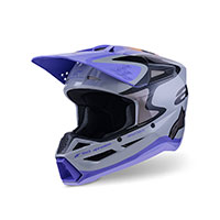 アルパインスターズ SM3 ジェットソン ヘルメット グレー パープル